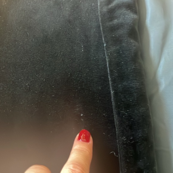 Vintage 80s Blazer Anne Klein Black Velvet S/M Single Breasted - Picture 9 of 9